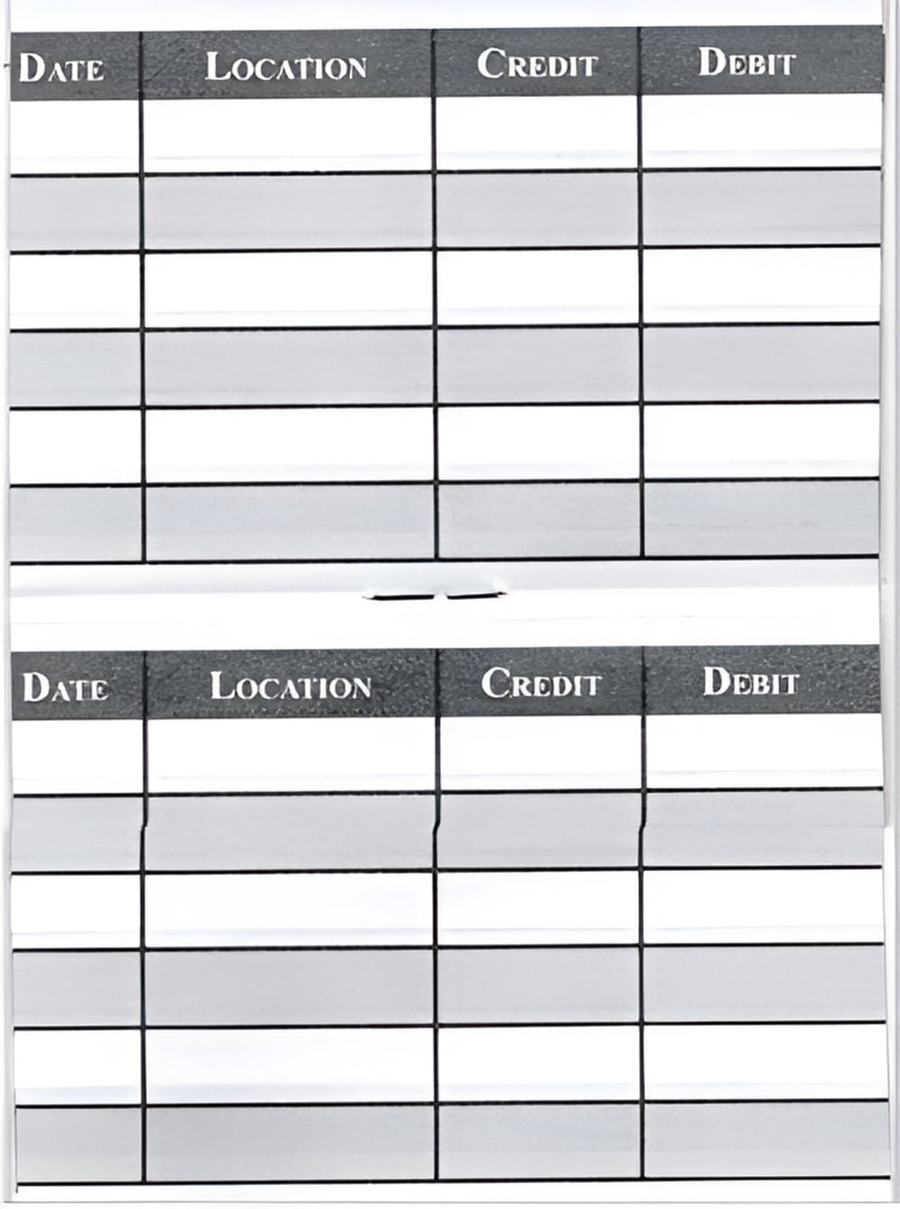 5 Debit ATM Mini Checkbook Registers
