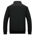 thumbnail image 3 of TAIAOJING Men's Bomber Jacket Autumn And Winter Fashion Casual Pocket Jacket Thick Coat Top, 3 of 3