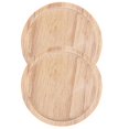 thumbnail image 5 of Wood Teacup Placemat Slip-Resistant Home Use Square Elegant Design 3.7×3.7×0.4in 2Pcs, 5 of 5