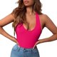 thumbnail image 1 of Gibobby pantalones de yoga apretado del color sólido de las mujeres del verano del diseño sin respaldo de la personalidad(Rosa， S), 1 of 2