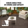 thumbnail image 3 of VEVOR Interlocking Deck Tiles Plastic Wood 10 Pack 12"x12" Waterproof for Porch, 3 of 9