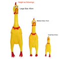thumbnail image 4 of 3 uds juguetes para perros y mascotas, pollo chillón, sonido chirriante, divertido juguete de seguridad de goma para perros, juguetes para masticar molares, 4 of 5