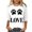 White#3, variant on cocolona Valentines Shirts for Women Summer Crew Neck 3/4 Sleeve Tops Casual Loose Blouses Fashion Cute Heart Print T-shirts