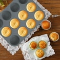 thumbnail image 4 of Aschef 7-Piece Non-Stick Silicone Baking Tray Set, Muffin, Loaf, Bread, Pizza, and Cake Pan-Gray, 4 of 8