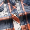 thumbnail image 5 of NAFUU Mens Dress Shirts Fashion Men's Autumn Winter Casual Party Long Sleeved Plaid Lapel Comfortable Thick Warm Flannel Shirt With Pockets Fashion Casual Shirts, 5 of 7