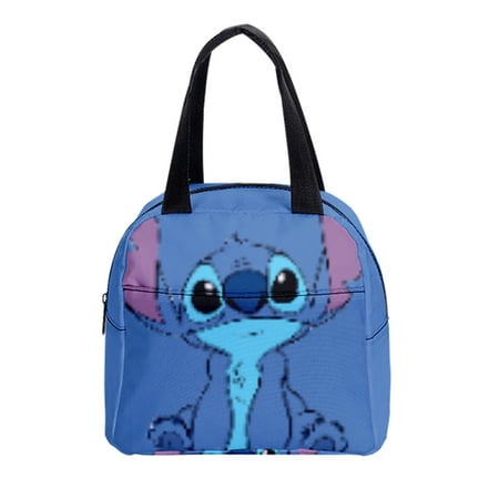 

New Stitch Lunch Bag for Kids Women Portable Lunch bag Student Anime Functional Lunchbags Food Insulation bag