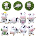 thumbnail image 4 of 8 Pcs Petites Figurines de Vache Statues de Vache en Résine Mini Figurines de Vache de Jardin Décor, 4 of 8