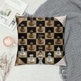 thumbnail image 2 of Autua Chess Board Chess Pieces Crown Graphic Decorative Throw Pillow Cover for Home Couch Living Room Bed Sofa 1PC 20x20in, 2 of 5