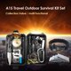 thumbnail image 1 of Camping A15 Travel Outdoor Survival Kit Set 15 en 1 Primeros auxilios SOS Herramientas de emergencia, 1 of 5