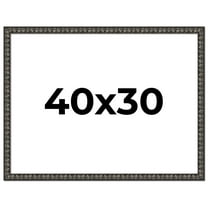 40x30 Frame Black-Brown Medieval Solid Wood Picture Frame | 1.5 Inch Moulding Width | Gotham