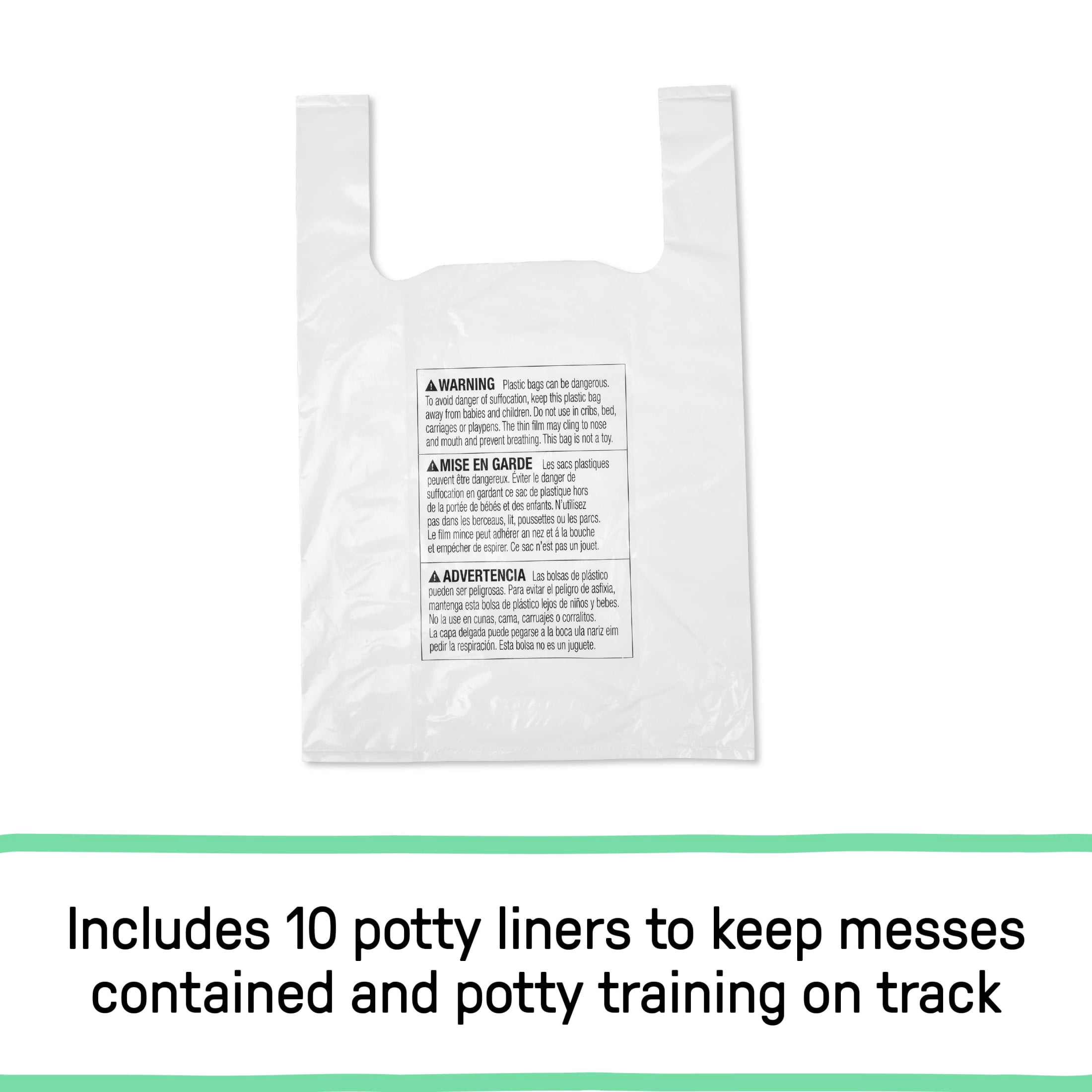 Ingenuity My Travel Potty, 2-in-1 Portable Baby & Toddler Potty Seat