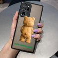 thumbnail image 3 of Matte Case for Samsung Galaxy NOTE 20 10 9 8 A13 A12 A10 A11 7 A04E A04 A03S A02 5G ULTRA Plus Case Naughty T-Teddy Bear Couple, 3 of 5