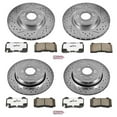 thumbnail image 3 of PowerStop Front and Rear Z26 Street Warrior Carbon-Fiber Ceramic Brake Pad and Drilled and Slotted Rotor Kit Fits: HYUNDAI Select Models K6167-26, 3 of 9