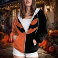 thumbnail image 4 of Towmus Hoodies for Women Graphic Halloween Fleece Sweatshirt Jackets Long Sleeve Y2k Hoodies Pullover Streetwear, 4 of 6