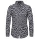 thumbnail image 1 of Camisa ajustada con estampado de moda para hombre, 1 of 1