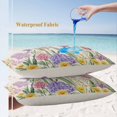 thumbnail image 4 of Lumbar Pillow Covers 20x12 Inch Set of 2, Spring Floral Waterproof Outdoor Pillow Covers, Pink Tulip Summer Botanical Rustic Decorative Cushion Pillowcases for Couch, Sofa, Bed, Garden, Patio, 4 of 9