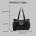 thumbnail image 6 of Trendy Unisex Shoulder Bag Large Capacity Practical PU Shoulder Bag Casual Office Essential, 6 of 17