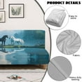 thumbnail image 4 of Xoenoiee Horse Forest Pattern Stretch Futon Slipcover Armless Sofa Cover Furniture Protector Without Armrests Slipcover Soft with Elastic Bottom for Kids, 4 of 7