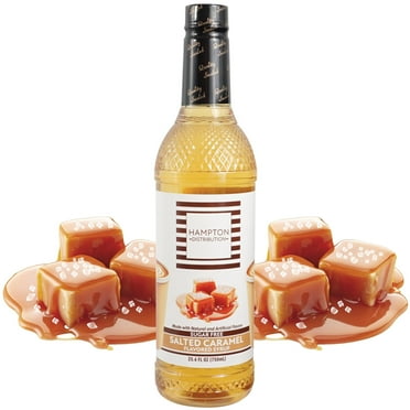 Sugar Free Coffee Syrup, Salted Caramel Flavor Drink Mix 25.4 Fl Oz Pack of 1, Sugar Free Caramel Syrup, Zero Calorie Flavoring for Lattes, Shakes, Food, Snacks & More, Gluten Free