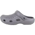 thumbnail image 5 of ABSOLUTE FOOTWEAR Mens Gents Easy Slip On Summer Holiday Garden Mule Sandals Clogs with Moveable Back Strap - Grey - US 8, 5 of 7
