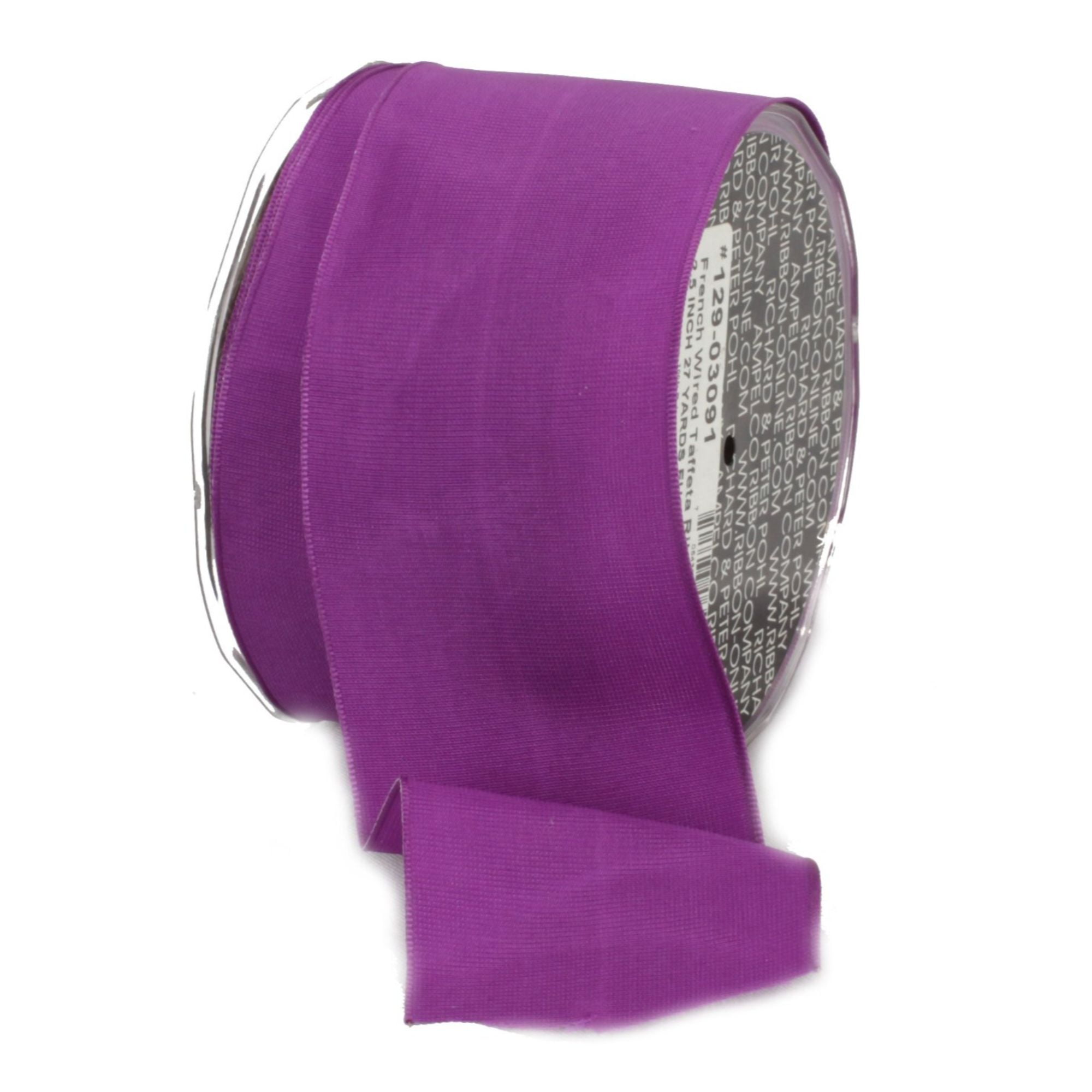 The Ribbon People Orchid Purple Solid Wired Craft Ribbon 2.5" x 27