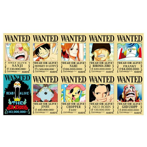 Taicanon One Piece Wanted Posters Luffy 1 5 Billion Anime Posters Set Of 10pcs Walmart Com Walmart Com Taicanon One Piece Wanted Posters Luffy 1 5 Billion Anime Posters Set Of 10pcs Walmart Com Walmart Com
