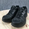 thumbnail image 3 of New Balance Shoes Mens 9.5 Mx608v5 Lace Up Leather Running Sneaker Black Low Top, 3 of 5