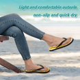 thumbnail image 4 of Unisex Comfort Flip Flops Summer Thong Sandals Non Slip Soles Flip Flop for Beach, Pool, and Daily Wear White Floral Silhouettes L, 4 of 8