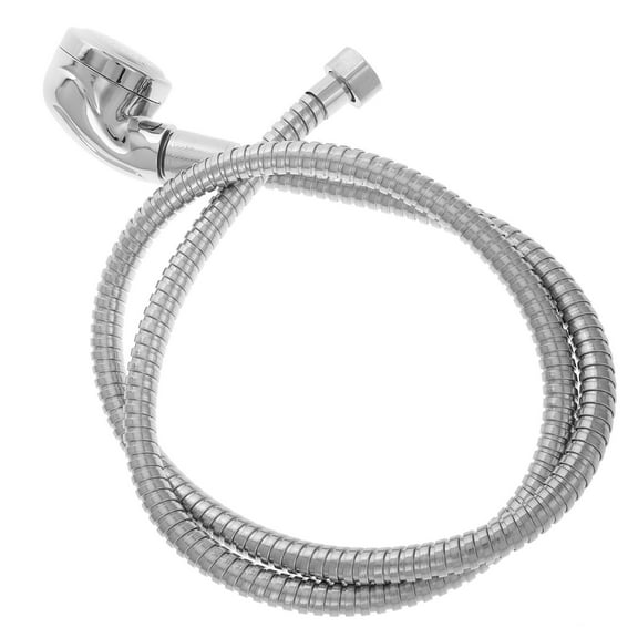 Luxshiny Shampoo Bowl Hose Replacement Shower Head With Hose Silver Zinc Alloy 1Set Even Water Flow