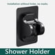 thumbnail image 2 of Ducha Punch Free Head Bracket Mount Accesorios impermeables para el hogar Negro Hugtrwg Para estrenar, 2 of 2