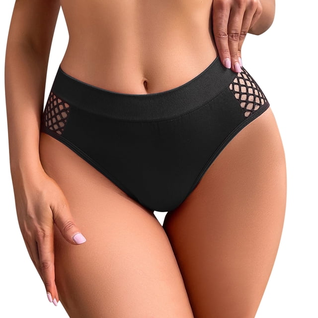 PMVFHDE Women Thong Half Coverage Lace Hollow Out Seamless Low Rise Underwear Breathable Comfortable Rear Lift Solid Color Panties For Women