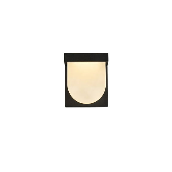 Raine Integrated LED wall sconce in black