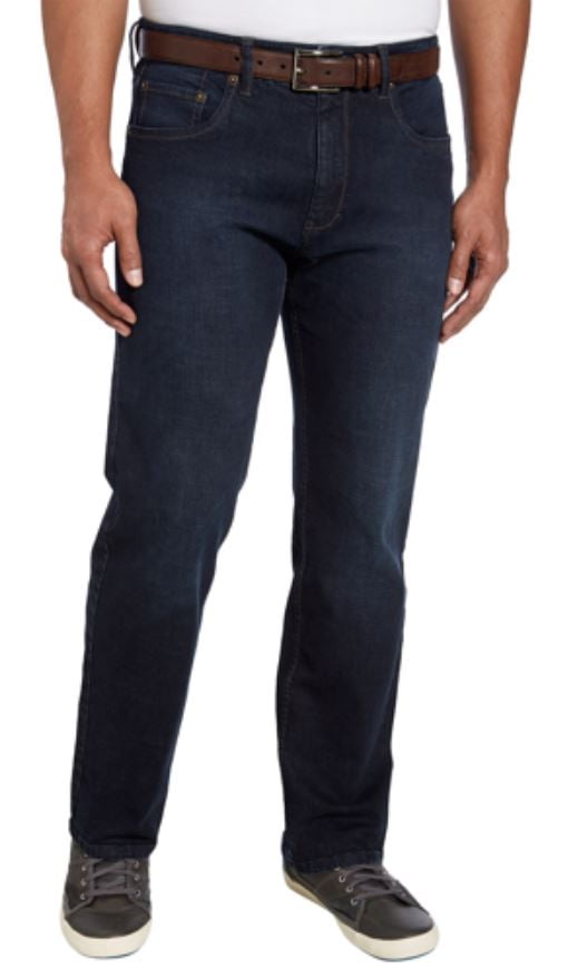 Urban Star Men's Relaxed Fit Straight Leg Jeans Midnight Blue 