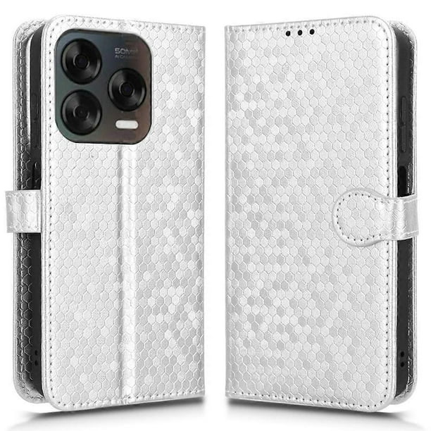 For ZTE Blade V70 Design V70 Vita Wallet Case Dot Pattern Imprint PU Leather Phone Cover - Green