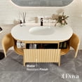 thumbnail image 4 of Eviva Haven 48"W x 22"D Oak Freestanding Bathroom Vanity with White Solid Surface Integrated Sink Top, 4 of 7