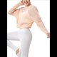 thumbnail image 2 of Blusa de Entrenamiento Holgada de Larga con Transparente para Mujer, Cuello Redondo y Mangas Largas Naranja Rosa L, 2 of 10