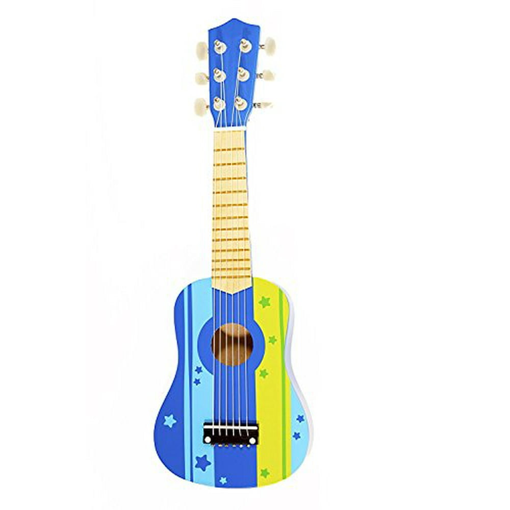 Kids Wooden Ukulele Toy Guitar Instrument, Blue