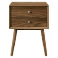 thumbnail image 6 of Nightstand Side End Table w/ USB, Wood, Brown Walnut, Modern Contemporary Urban Design, Bedroom Master Guest Suite Living Room, 6 of 9