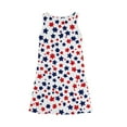 thumbnail image 5 of YOUYEDIAN Independence Day Girls Dresses Size 10-12 4th Of July Sleeveless Dress 2025 Summer Cute Sun Dress Plain Stars Striped Midi Dress,Vermilion 4-5 Years, 5 of 6