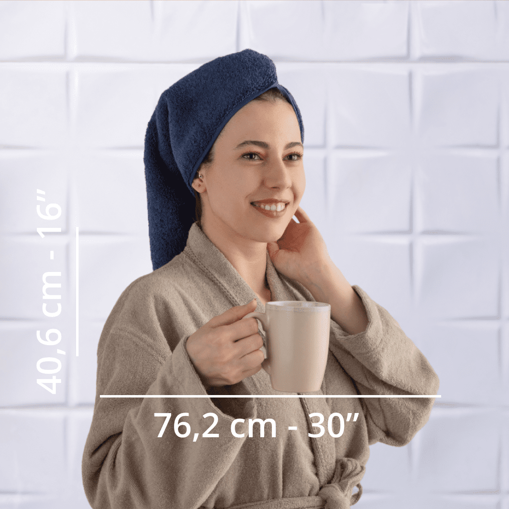 HOME ESSENTIALS 100 % Cotton Luxury Turkish Wash Cloths and Bath Towels Set of 6, 600 GSM Lightweight Super Absorbent Travel Towels Pack, Quick Dry Towels for Spa, Hotel Bathroom Essentials, Navy