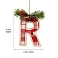 thumbnail image 4 of Outoloxit Personalized Christmas Ornaments DIY Letter Pendants - Durable Wooden/Felt Alphabet Decor for Xmas Tree Home Decor, Stocking, Mantel, Gift Tag Holiday Hanging Decorations, 4 of 8