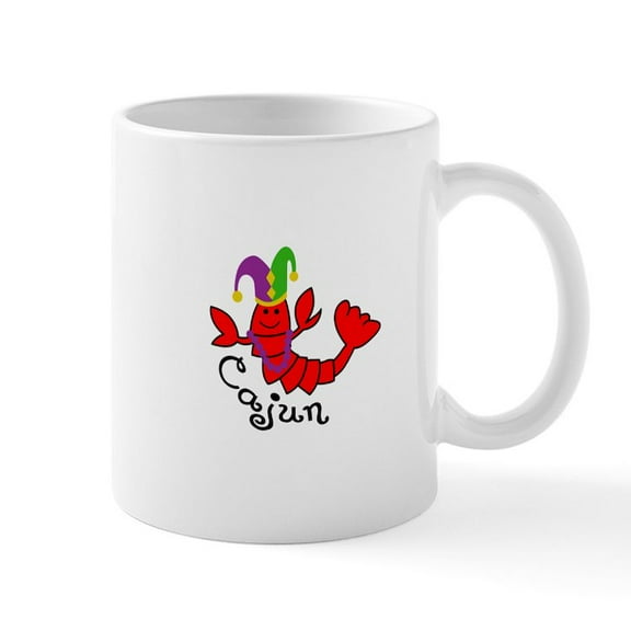 CafePress - MARDI GRAS CAJUN CRAWFISH Mugs - 11 oz Ceramic Mug - Novelty Coffee Tea Cup