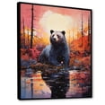 thumbnail image 2 of Designart "Bear In Fantastical Seclusion" Animals Bear Floater Framed Wall Art Prints, 2 of 5