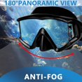 thumbnail image 2 of Máscara de buceo Máscara de esnórquel de natación antivaho Adecuada para adultos Buceo Buceo Nadar Gafas de esnórquel Máscaras, 2 of 5