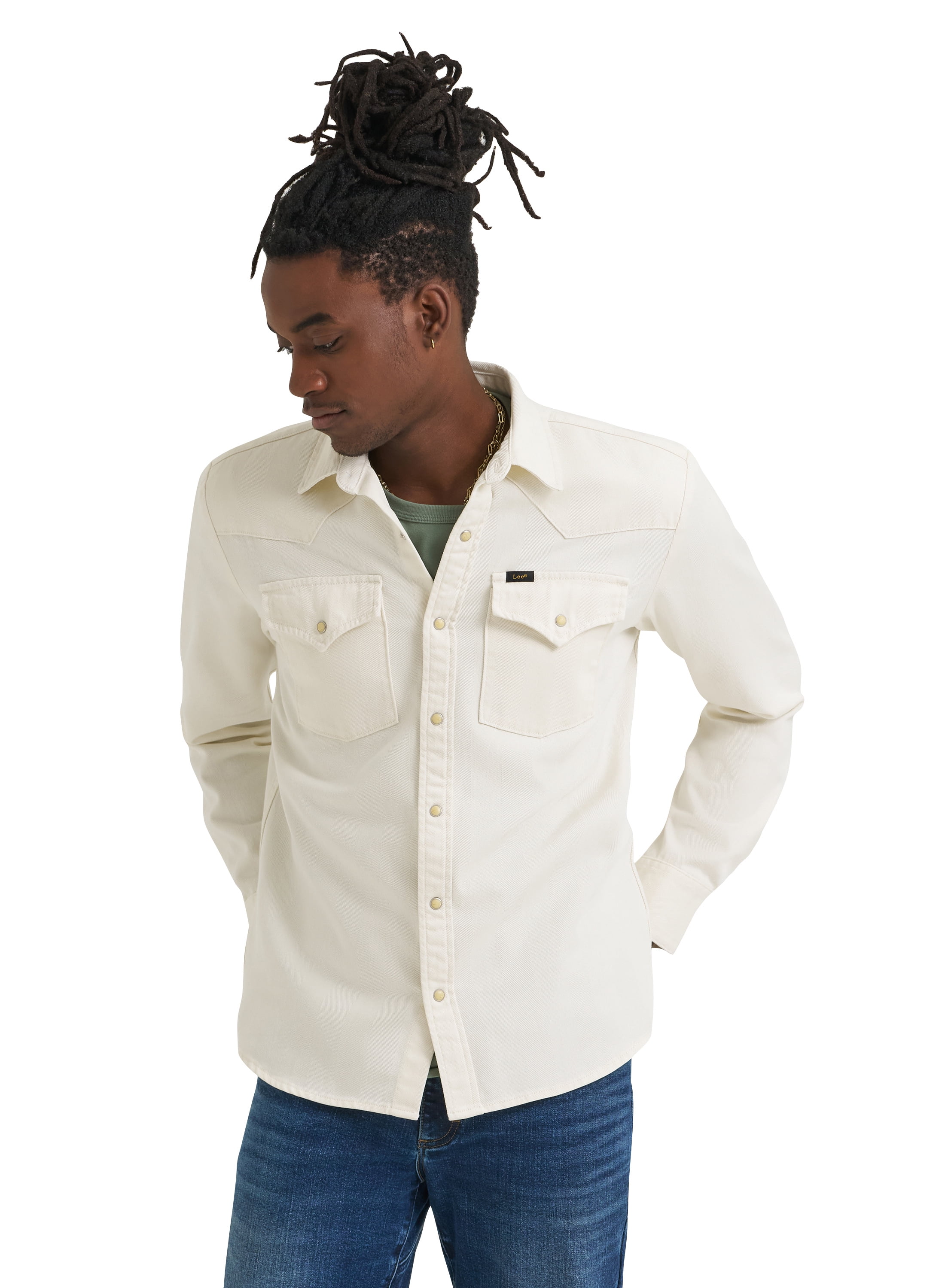 Lee Mens Long Sleeved Western Shirt