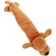thumbnail image 5 of BRIGHTFUFU Juguetes de peluche para mascotas, juguetes para masticar perros, cachorros, gatos, morder, sonido, juguetes chirriantes, diseño de perro salchicha de dibujos animados (amarillo), 5 of 7