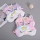 thumbnail image 1 of Antifaz rosa de felpa para niños, mujeres, niñas, hombres adultos, antifaz de unicornio, antifaz novedoso para dormir, antifaz para dormir de dibujos animados, talla única (4 unidades) JM, 1 of 5
