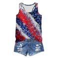 Fulijie Independence Day 4th of July, Women's Sleeveless National Flag