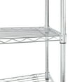 Hyper Tough 4 Tier Wire Shelf Unit, Chrome, 1400 lb. Capacity, Adult