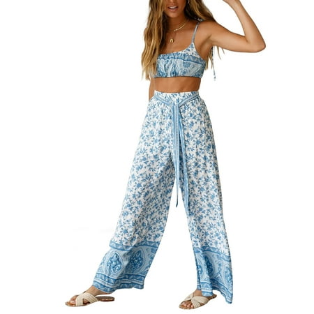 Leather Lace Up Pants - Womens Palazzo Wide Legs Long Pants Yoga Mid Waist Loose Gypsy Boho Drawstring Lace Up Trousers Casual Lounge Pants